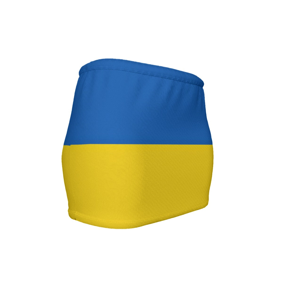 Ukraine Flag Inspired Women’s Slinky Micro Mini Skirt