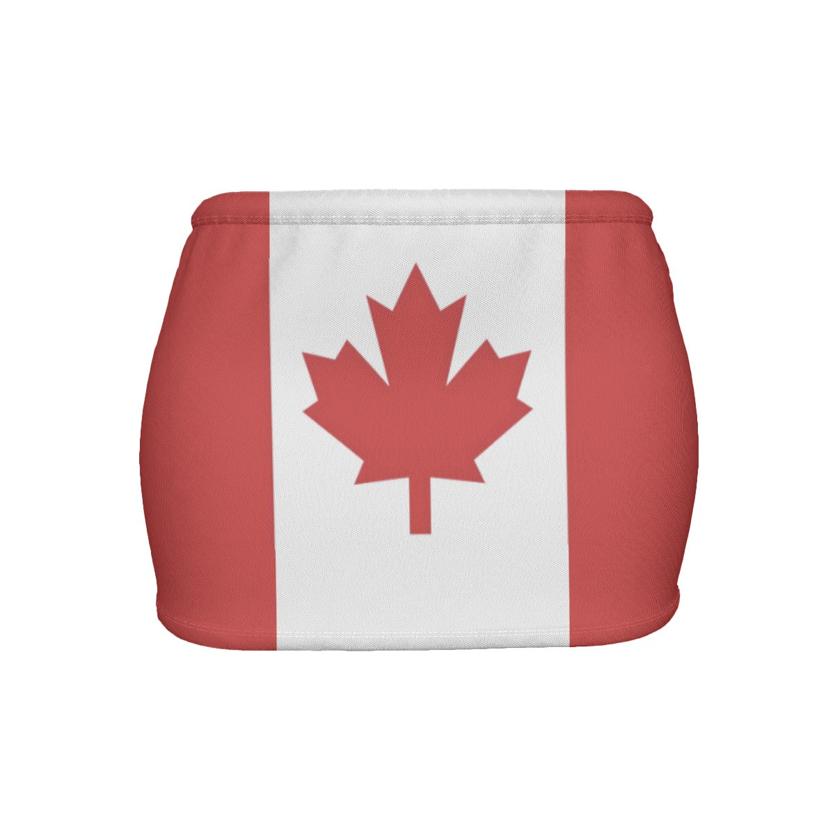 Canada Flag Inspired Women’s Slinky Micro Mini Skirt