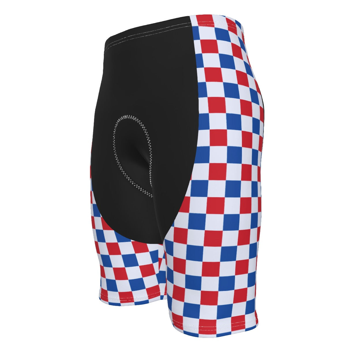 USA/American Flag Inspired Checkered Pattern Men’s Cycling Shorts