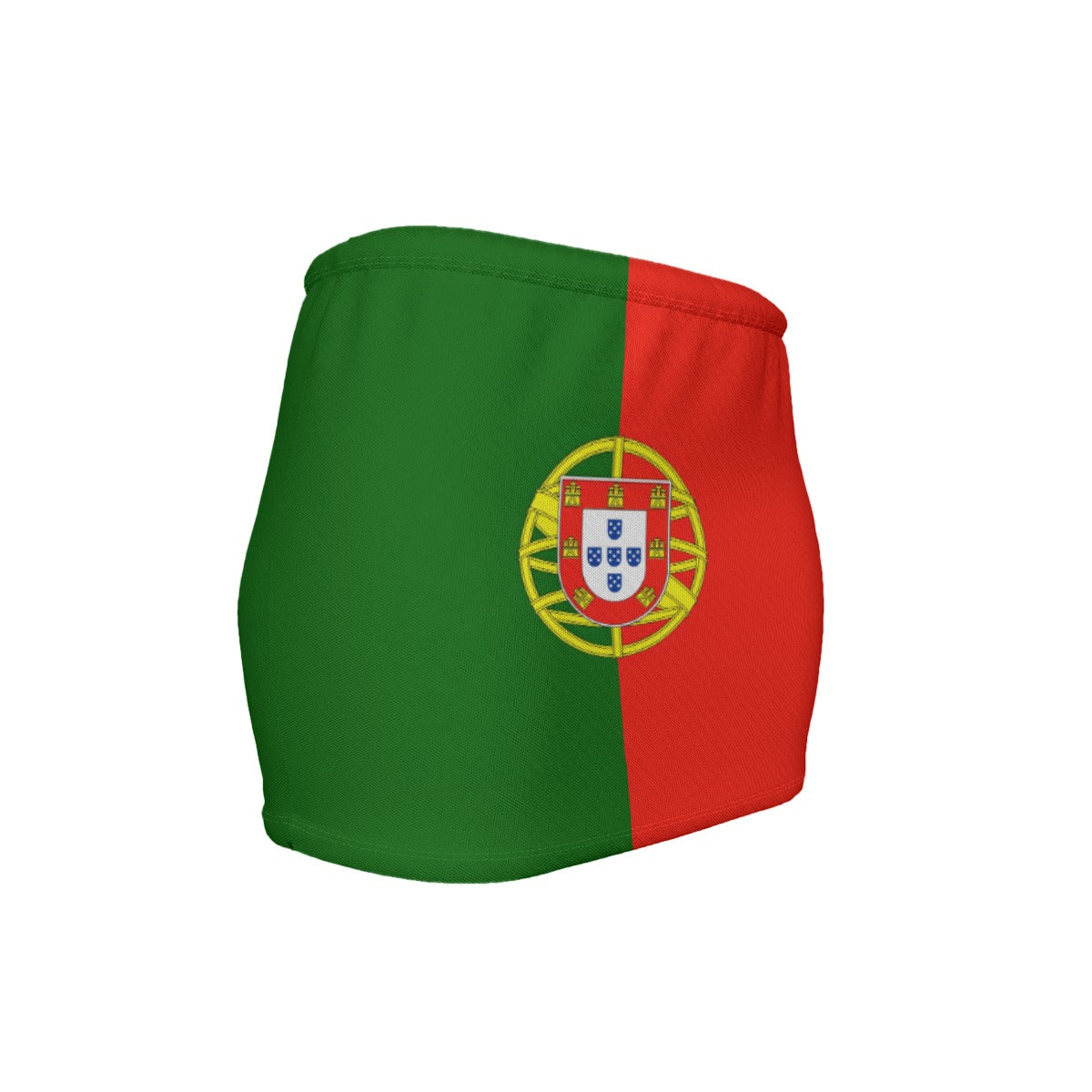 Portugal Flag Inspired Women’s Slinky Micro Mini Skirt