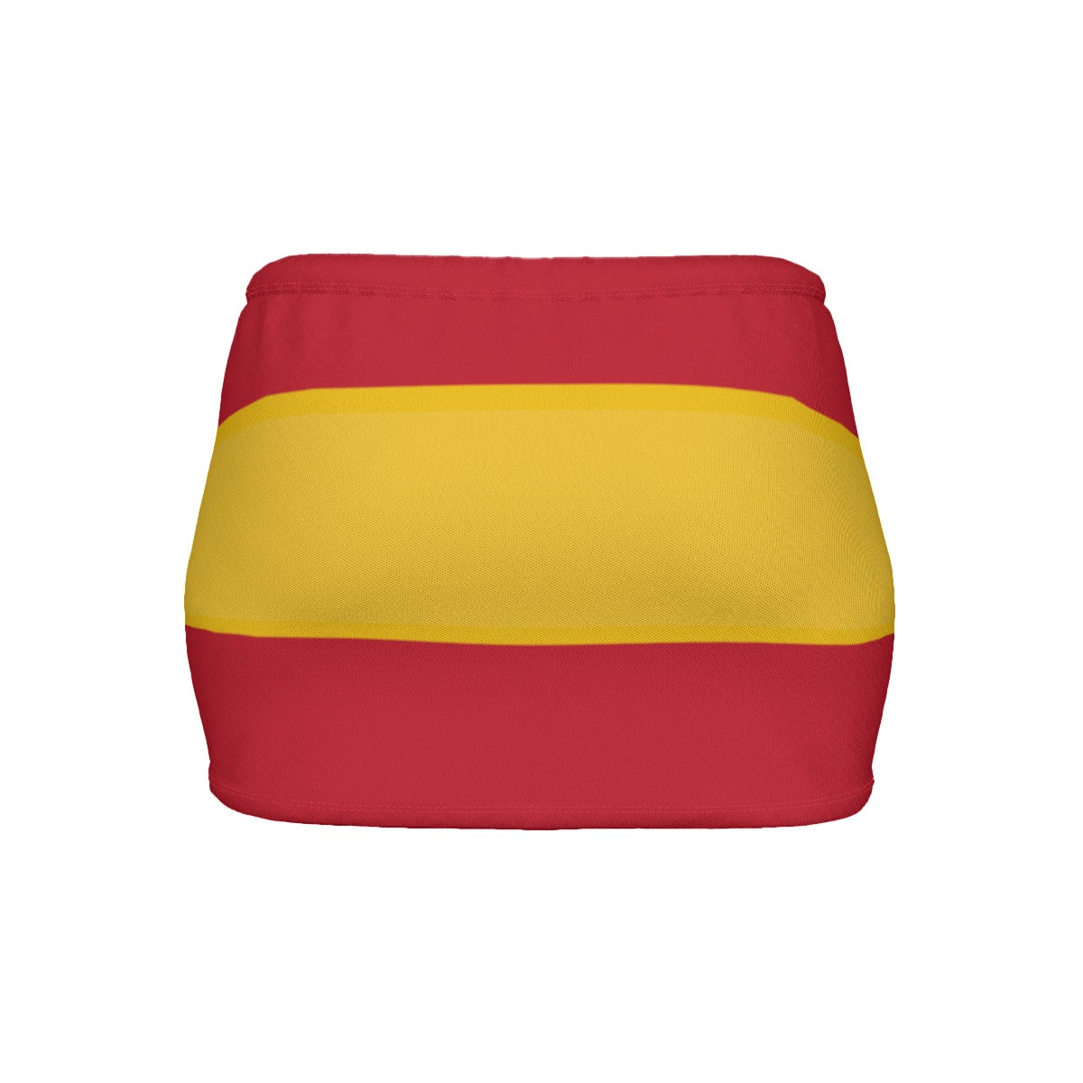 Spain Flag Inspired Women’s Slinky Micro Mini Skirt