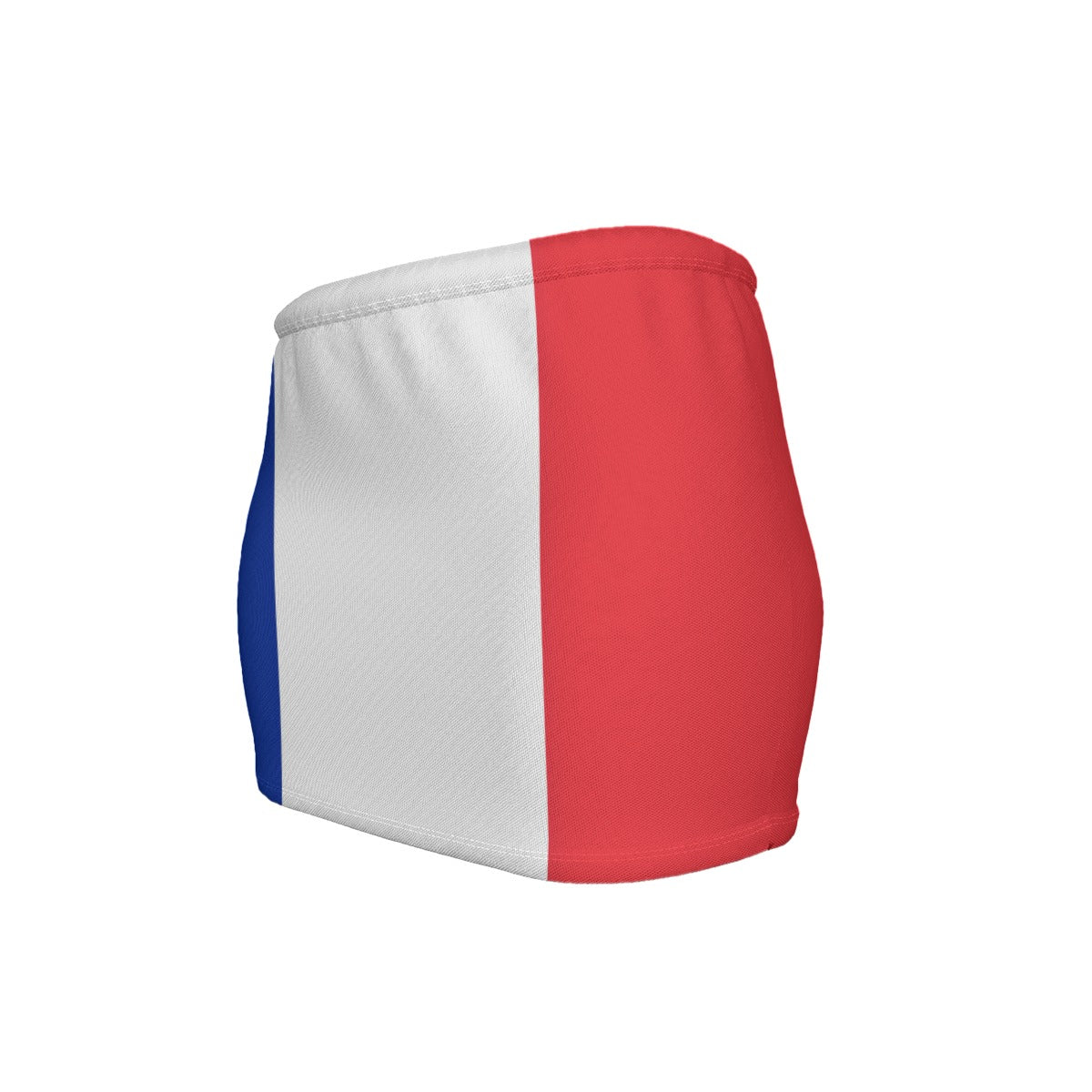 France Flag Inspired Women’s Slinky Micro Mini Skirt