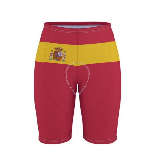 Spain Flag Inspired Men’s Cycling Shorts