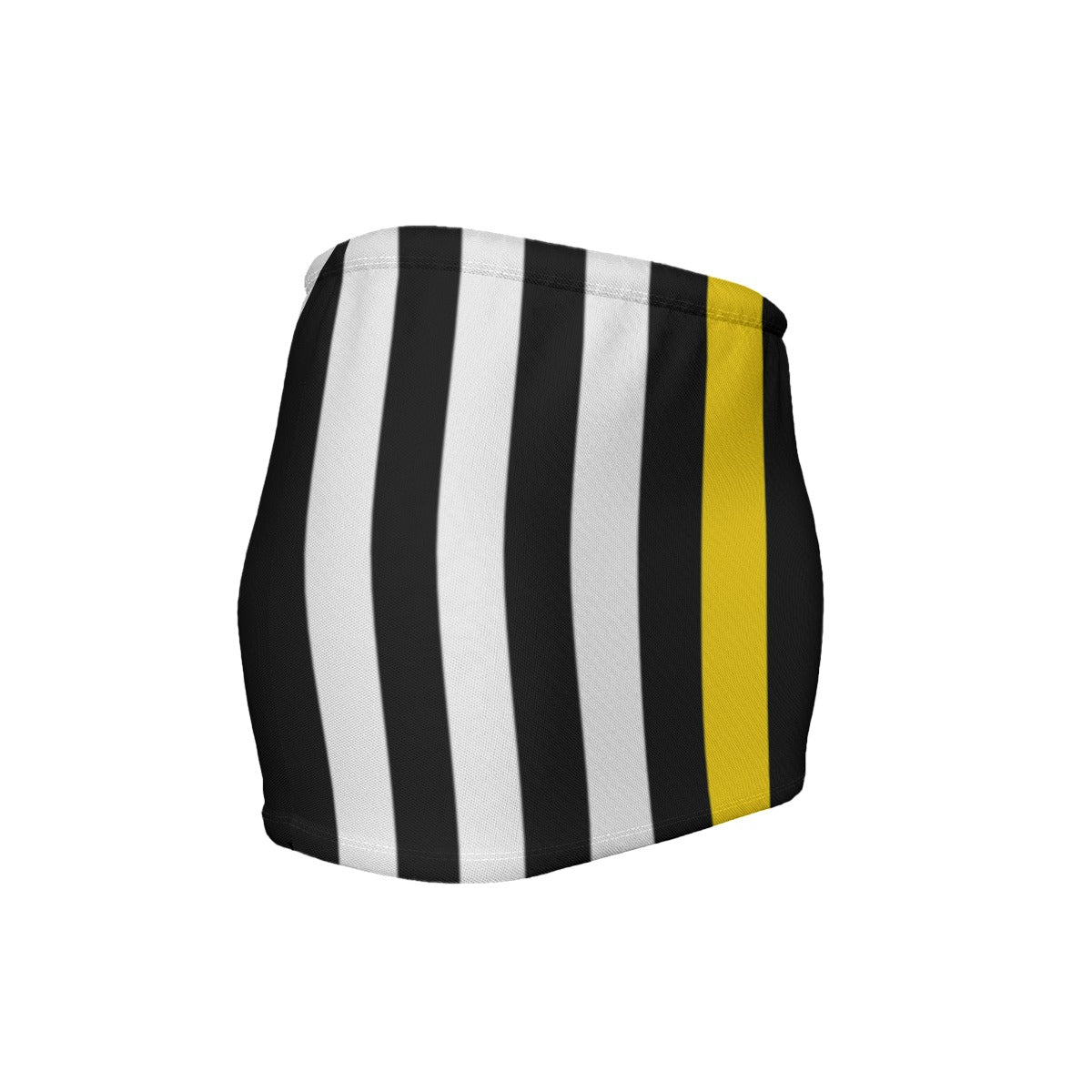 Thin Gold Line Flag Inspired Women’s Slinky Micro Mini Skirt
