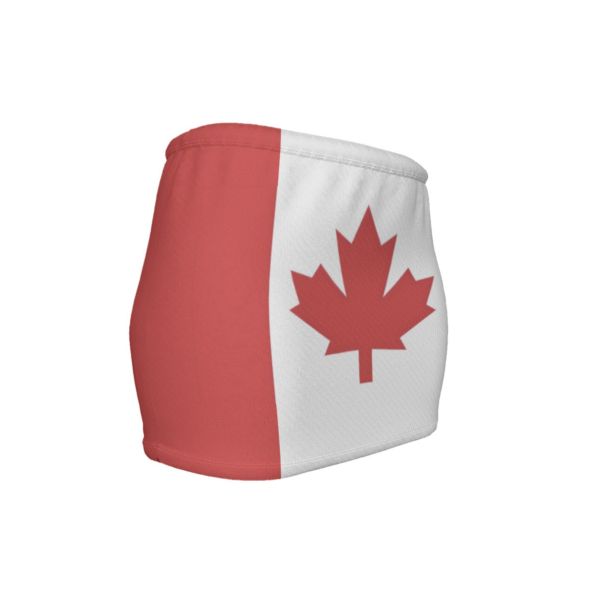Canada Flag Inspired Women’s Slinky Micro Mini Skirt