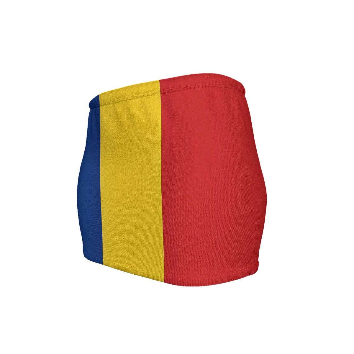 Romania Flag Inspired Women’s Slinky Micro Mini Skirt