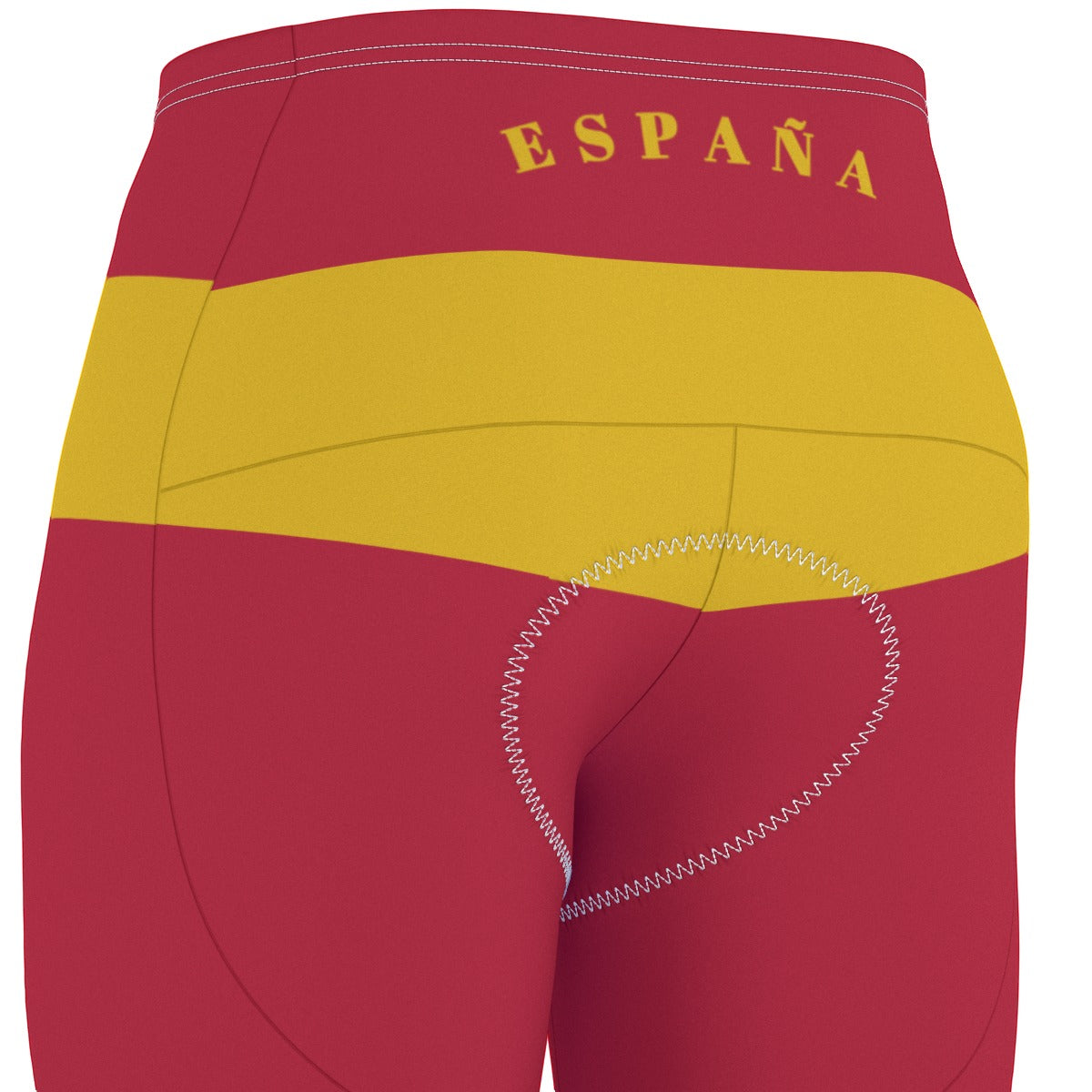Spain Flag Inspired Men’s Cycling Shorts