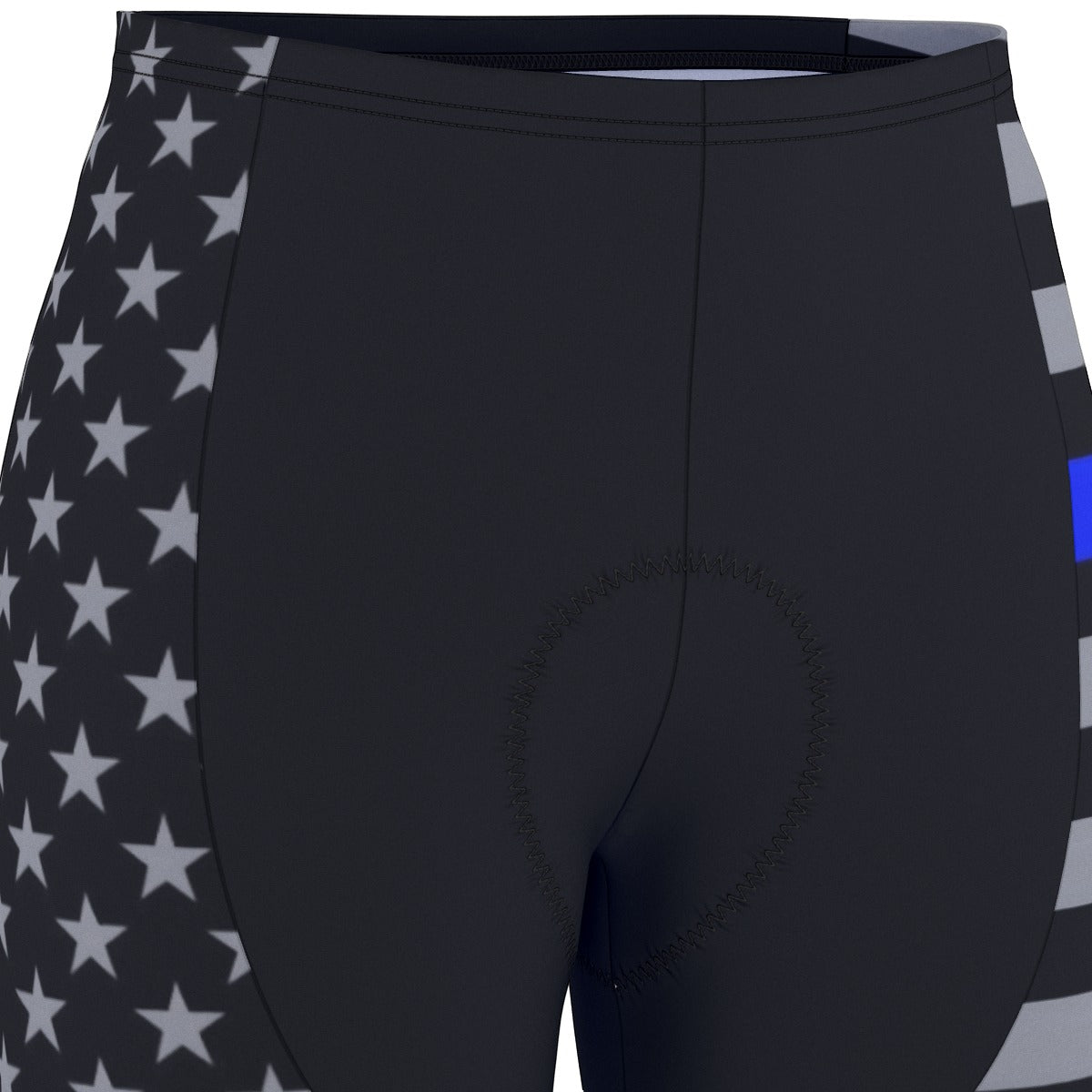 Thin Blue Line (subdues) Flag Inspired Men’s Cycling Shorts