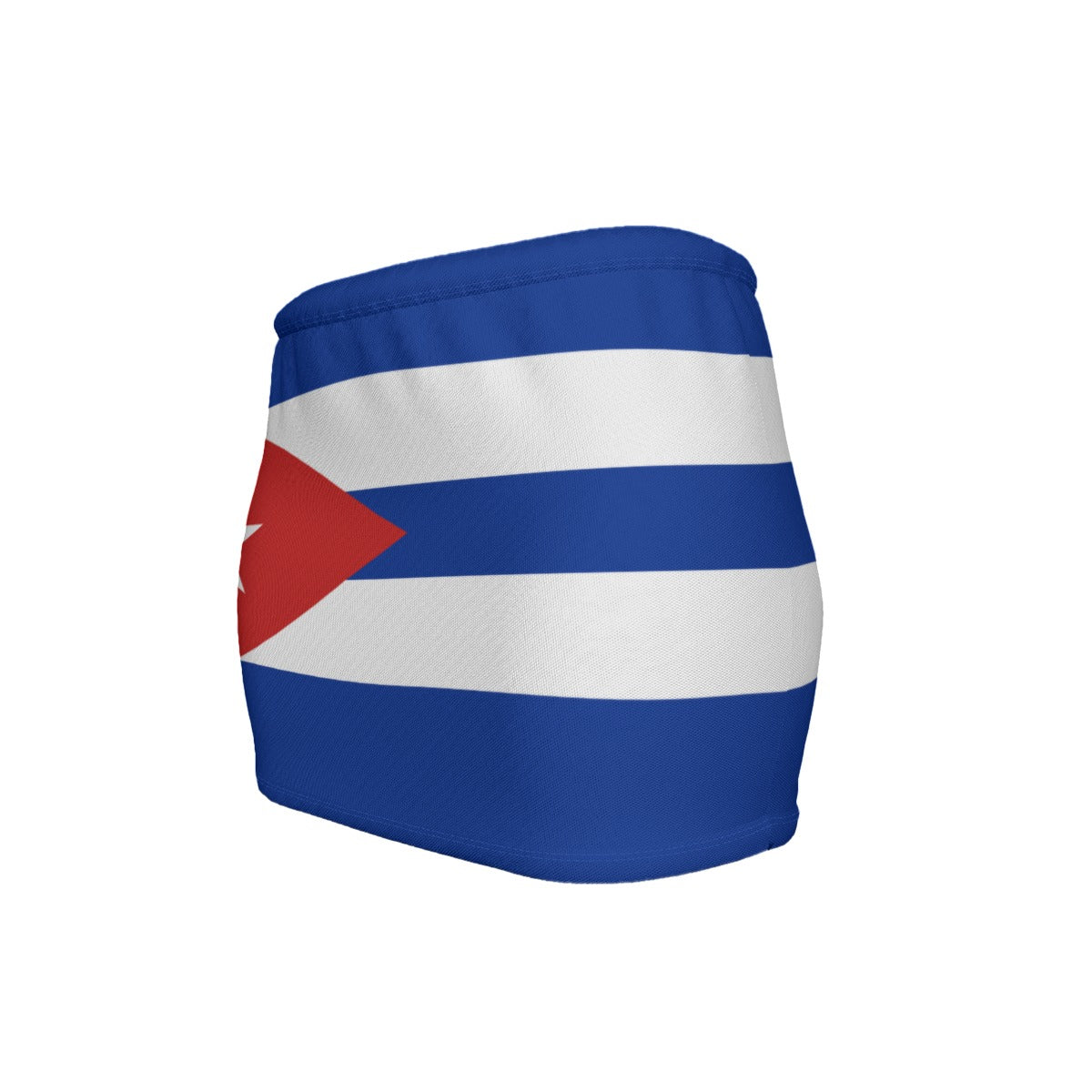 Cuba Flag Inspired Women’s Slinky Micro Mini Skirt
