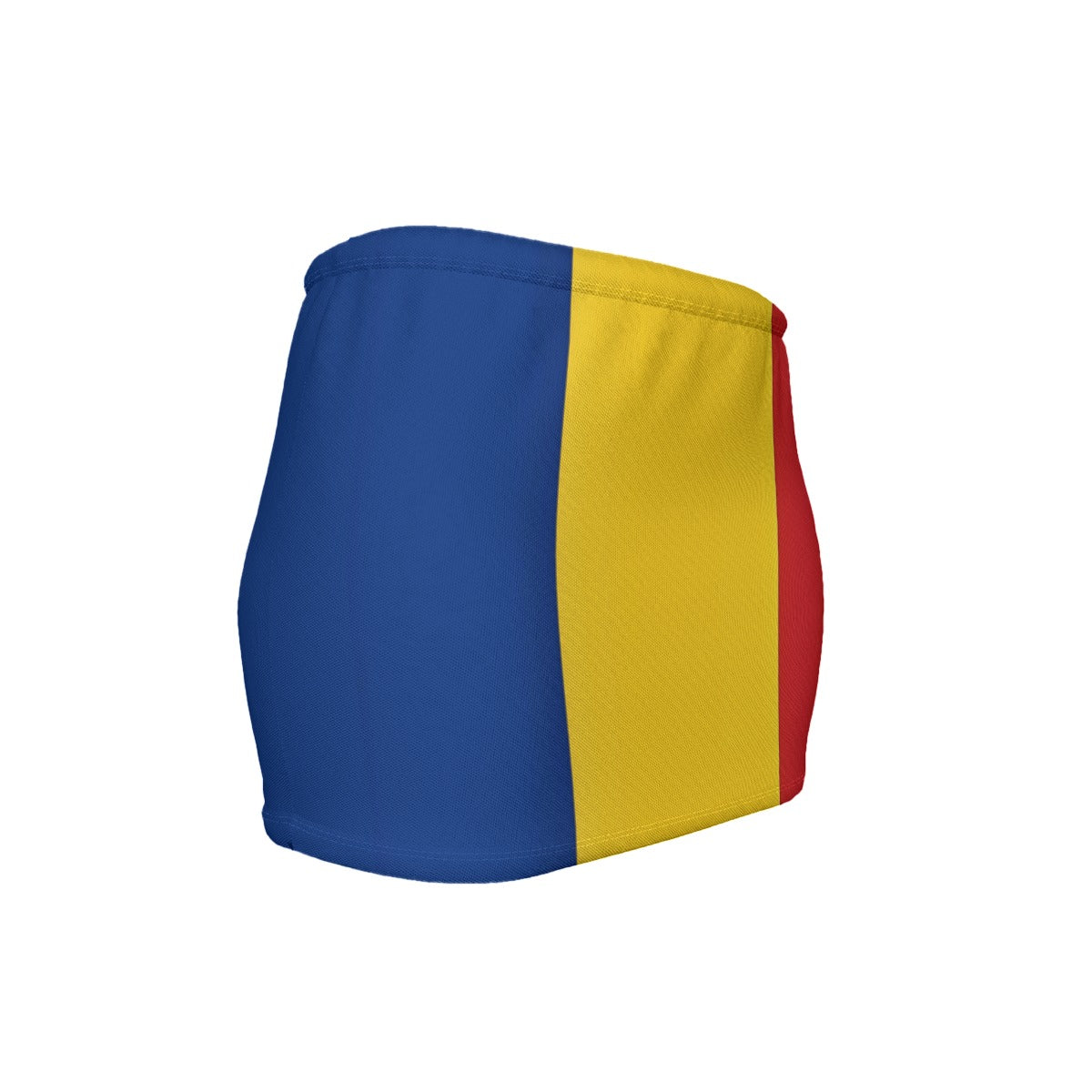 Romania Flag Inspired Women’s Slinky Micro Mini Skirt