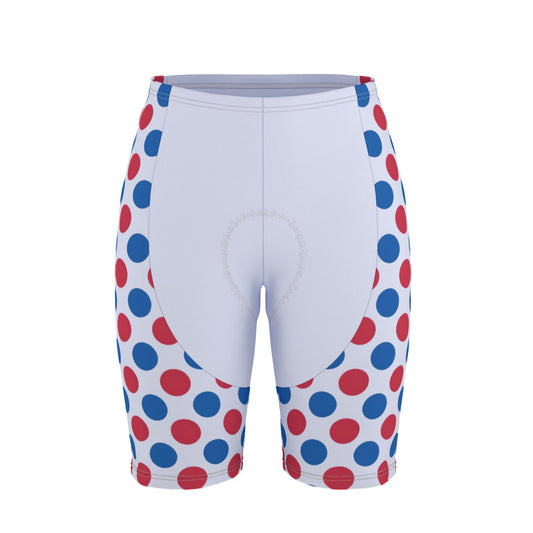 USA/American Flag Inspired Polka Dot Pattern Men’s Cycling Shorts