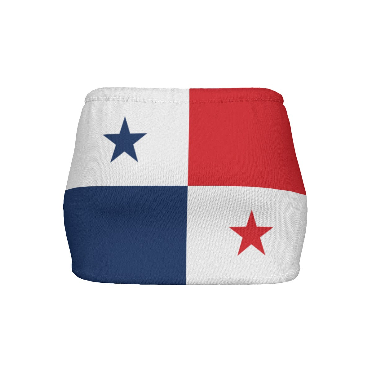 Panama Flag Inspired Women’s Slinky Micro Mini Skirt