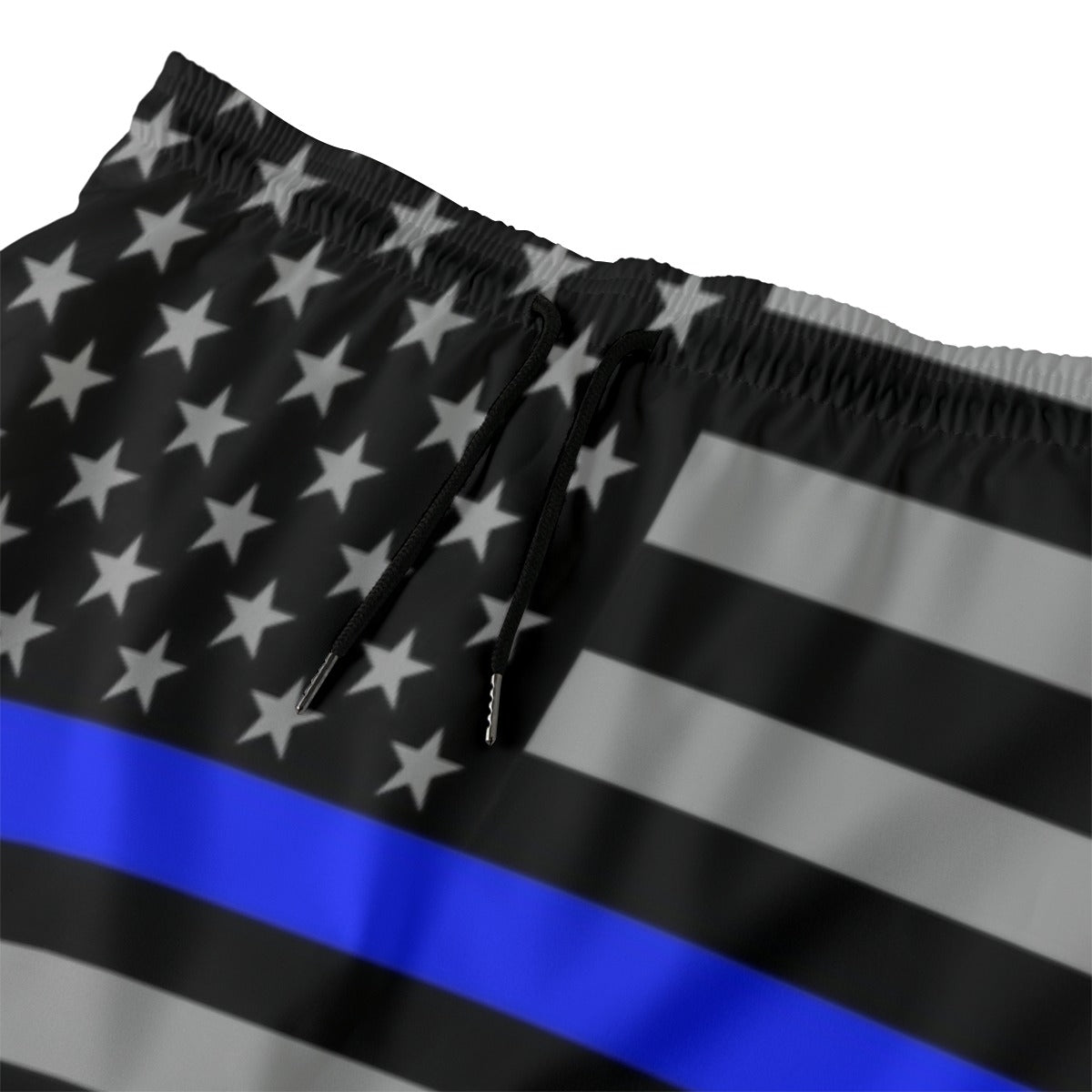 Black shorts featuring American flag by Luv My Flag.