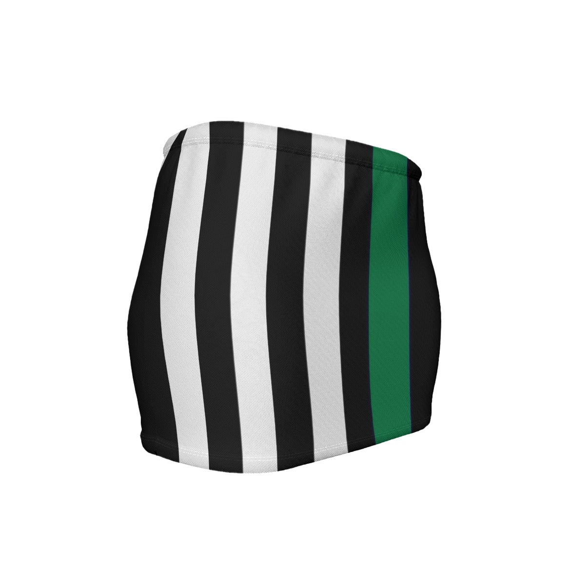 Thin Green Line Flag Inspired Women’s Slinky Micro Mini Skirt