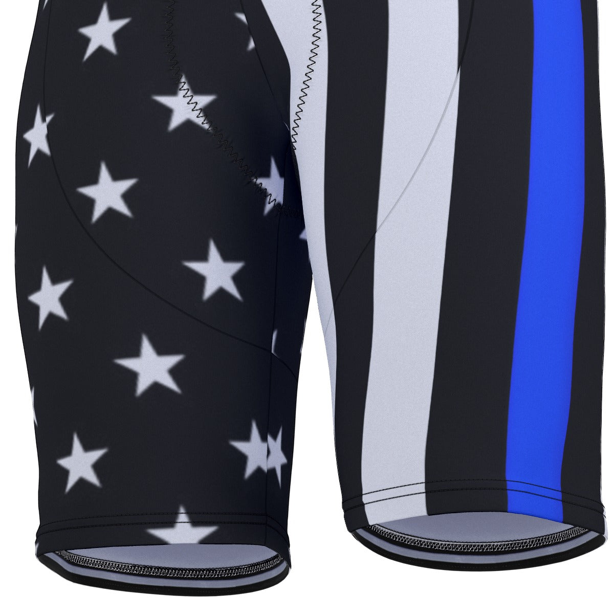 Thin Blue Line Flag Inspired Men’s Cycling Shorts