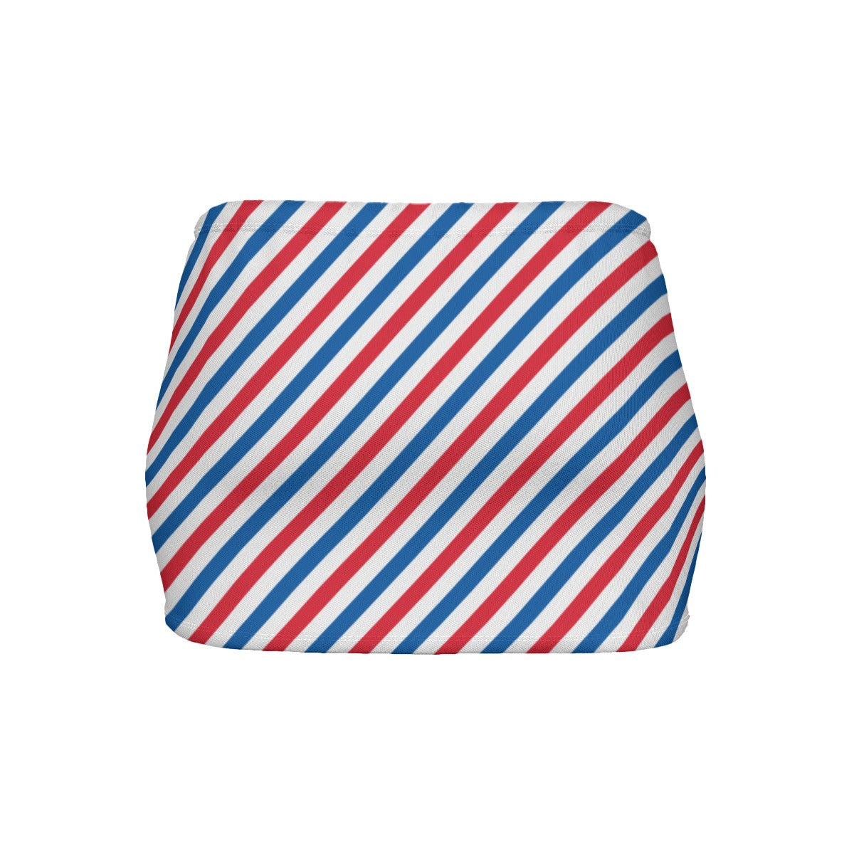USA/American Flag Inspired Striped Pattern Women’s Slinky Micro Mini Skirt