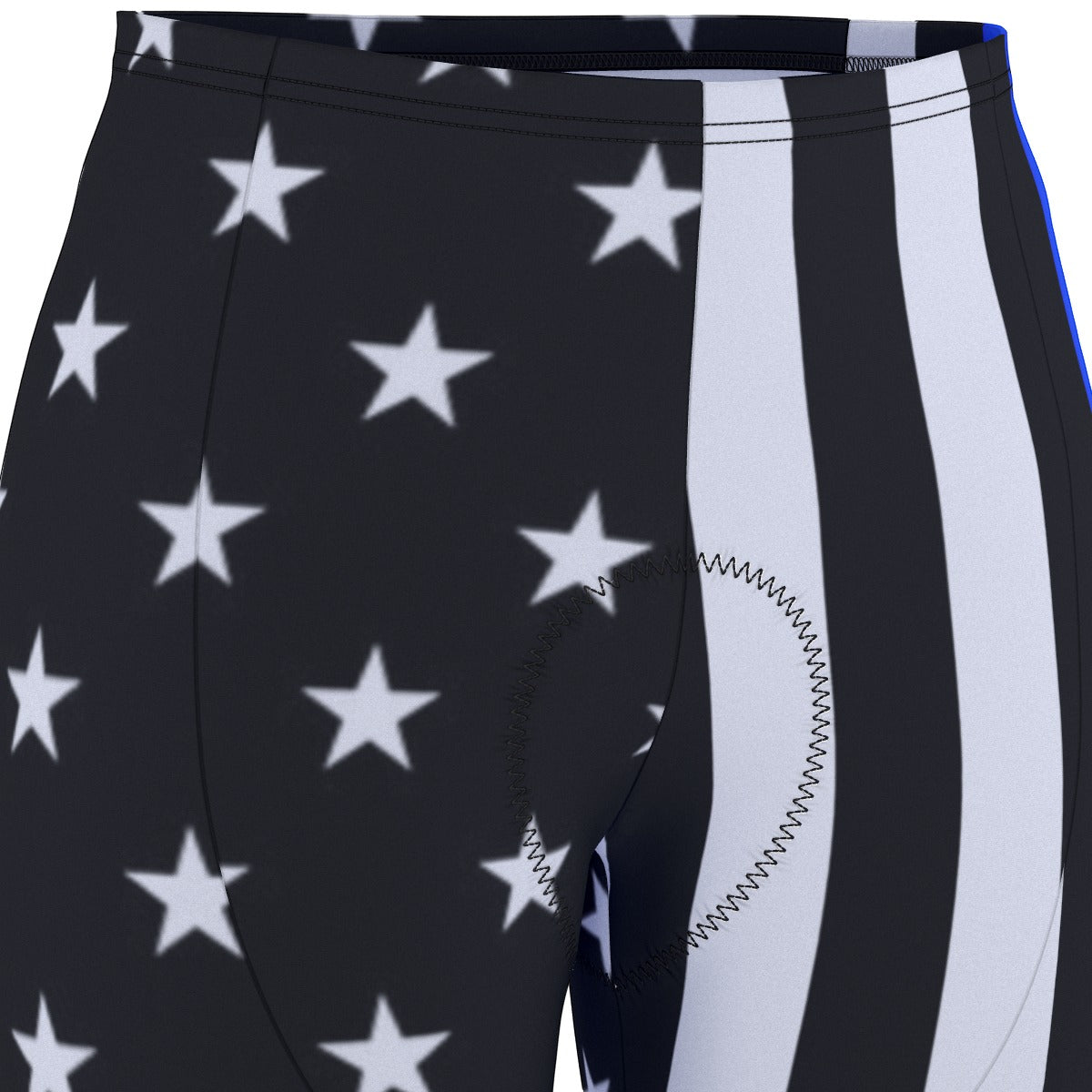 Thin Blue Line Flag Inspired Men’s Cycling Shorts