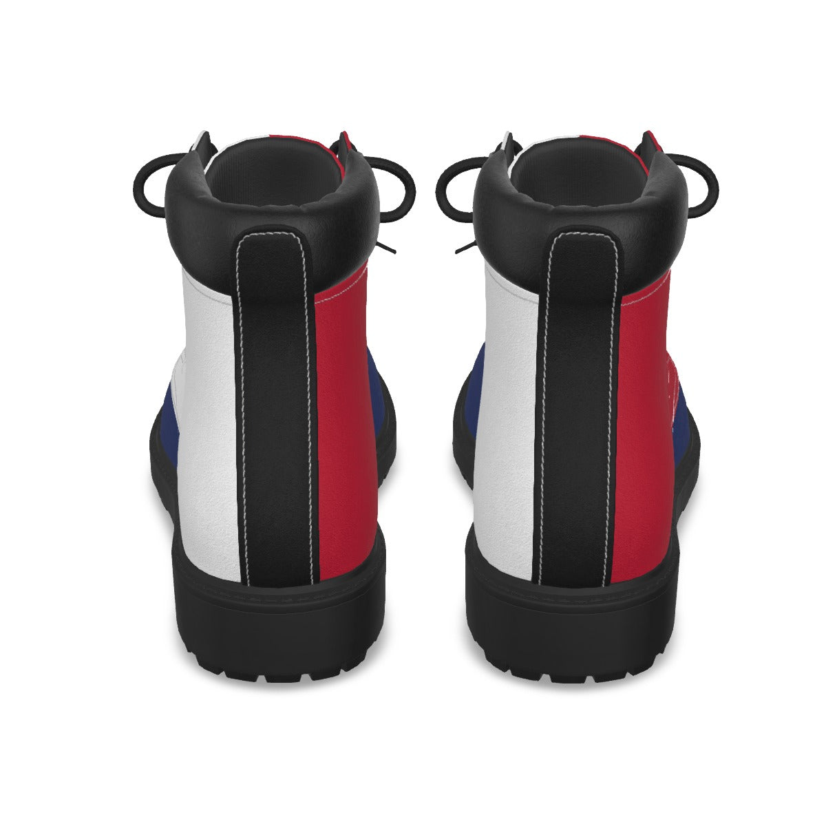 Texas Flag Inspired Men’s Padded-Collar Lace-Up Utility Boots