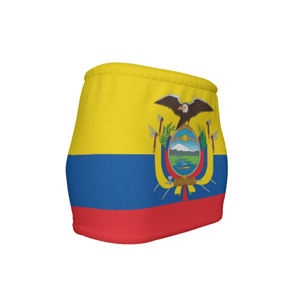 Ecuador Flag Inspired Women’s Slinky Micro Mini Skirt
