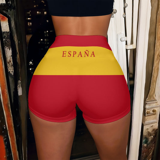 España flag design shorts, women's variant.