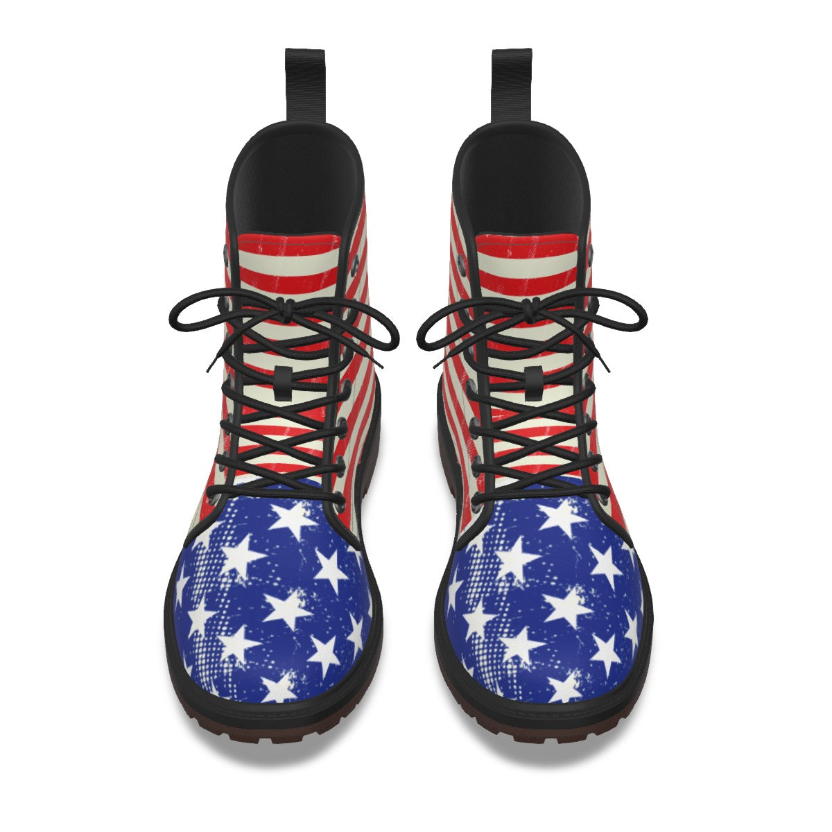 American 250th Anniversary 17767-2026 USA Flag Inspired Women's Derby Laced Boots