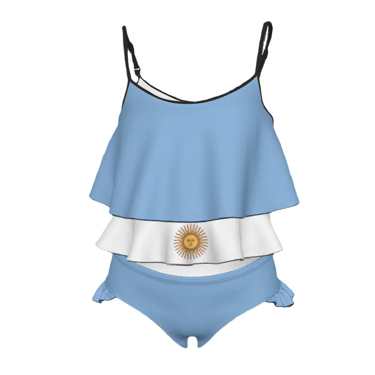 Argentina Flag Inspired Girl's Swimsuit