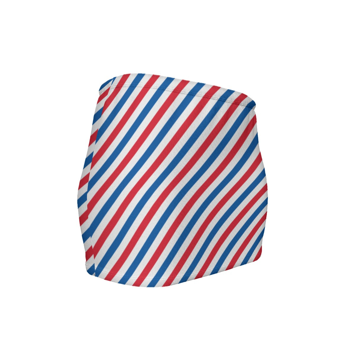 USA/American Flag Inspired Striped Pattern Women’s Slinky Micro Mini Skirt