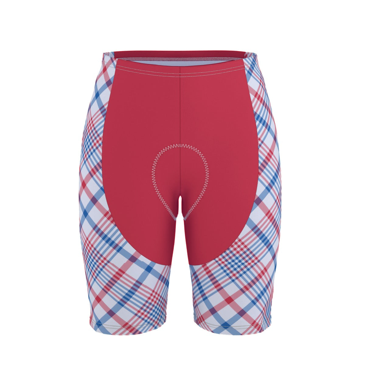 USA/American Flag Inspired Plaid Pattern Men’s Cycling Shorts