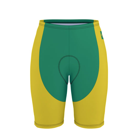 Brazil Flag Inspired Men’s Cycling Shorts
