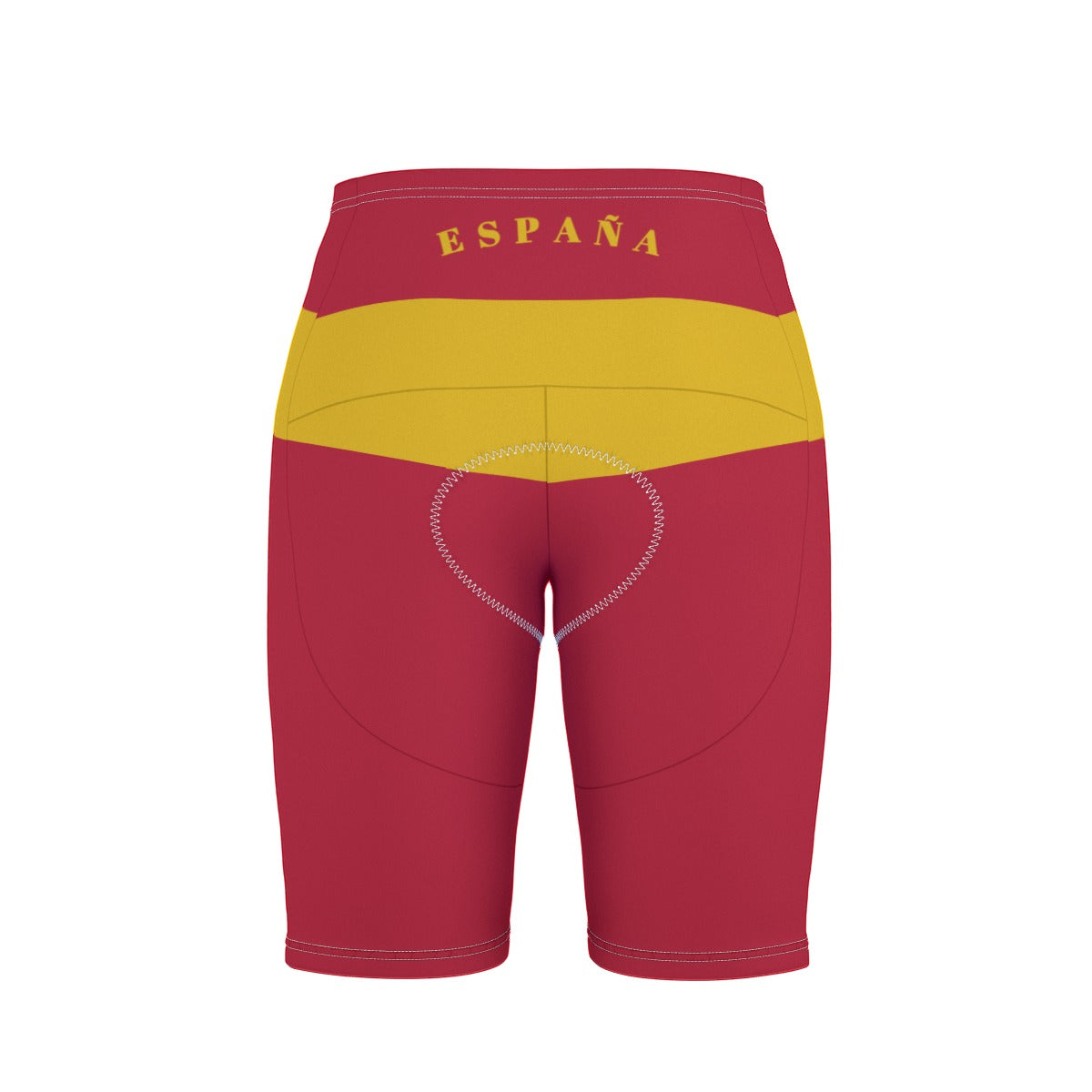 Spain Flag Inspired Men’s Cycling Shorts