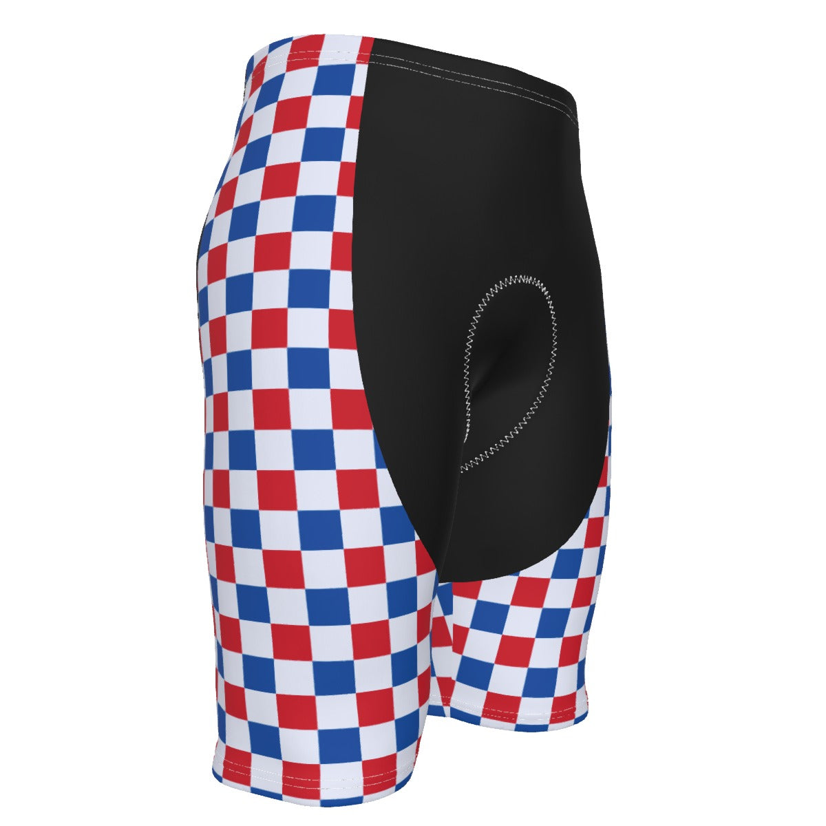 USA/American Flag Inspired Checkered Pattern Men’s Cycling Shorts