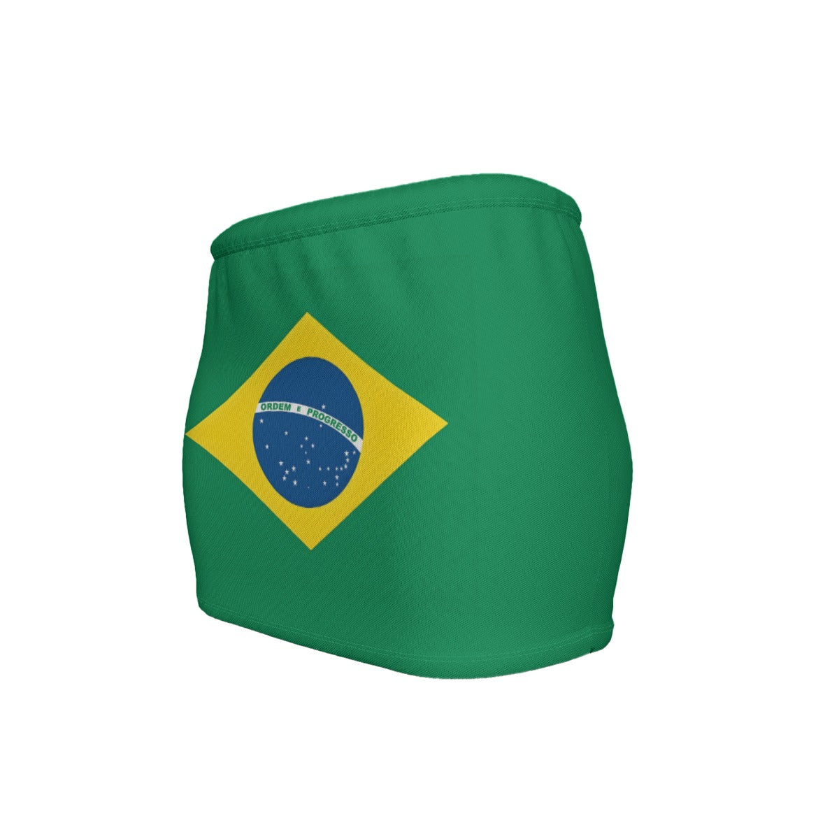 Brazil Flag Inspired Women’s Slinky Micro Mini Skirt