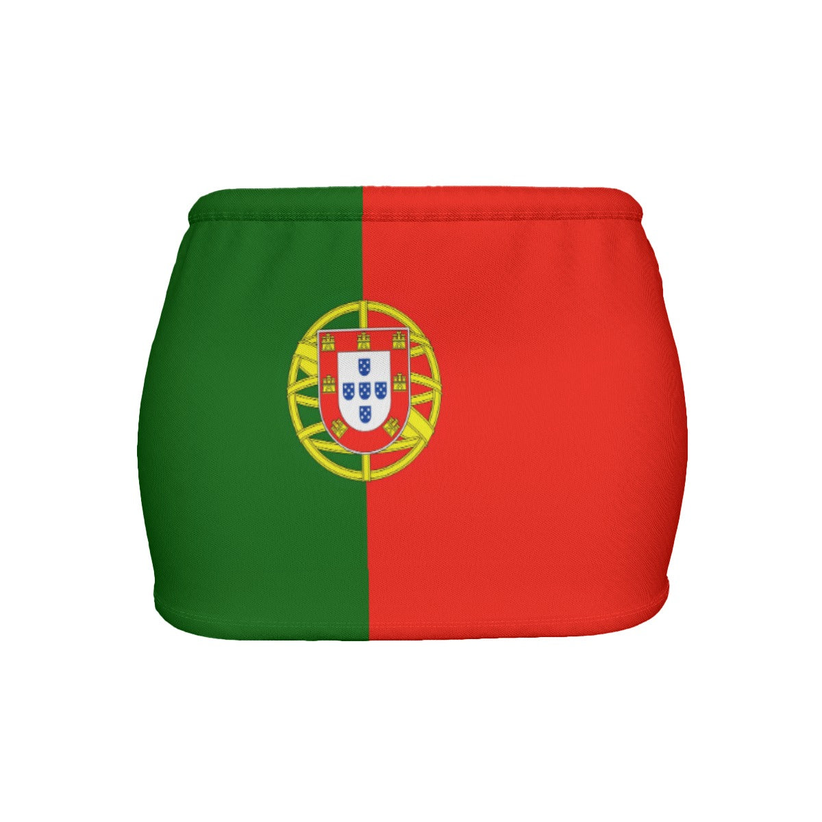 Portugal Flag Inspired Women’s Slinky Micro Mini Skirt