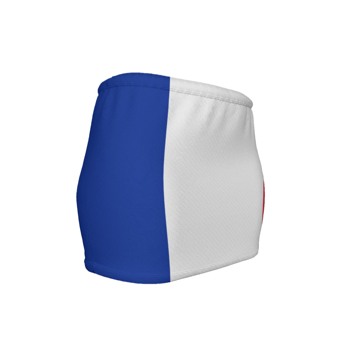 France Flag Inspired Women’s Slinky Micro Mini Skirt
