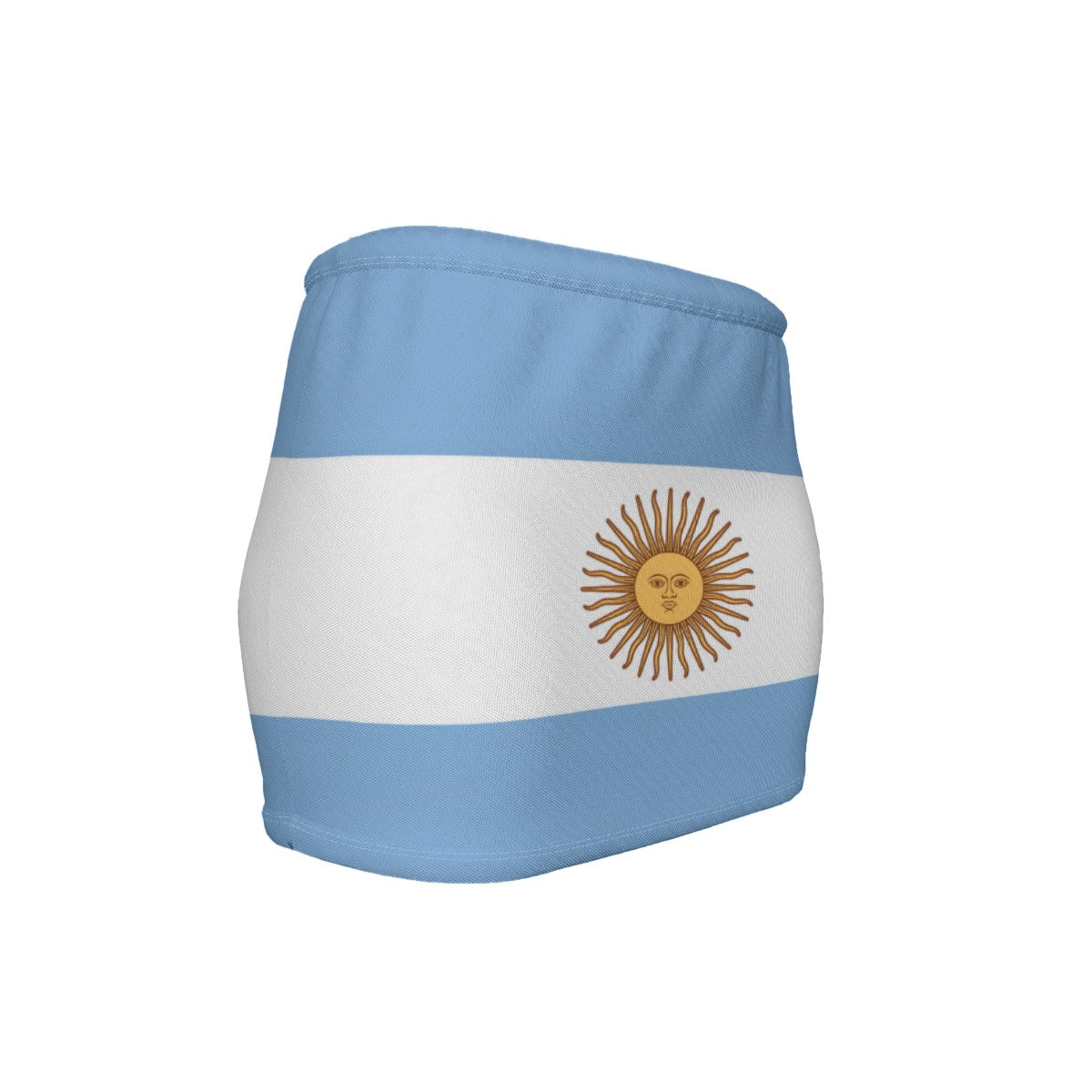 Argentina Flag Inspired Women’s Slinky Micro Mini Skirt