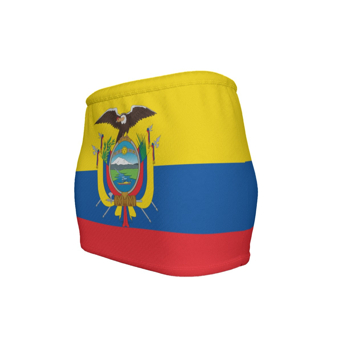 Ecuador Flag Inspired Women’s Slinky Micro Mini Skirt