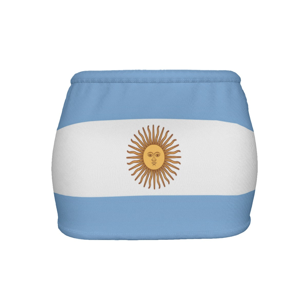 Argentina Flag Inspired Women’s Slinky Micro Mini Skirt