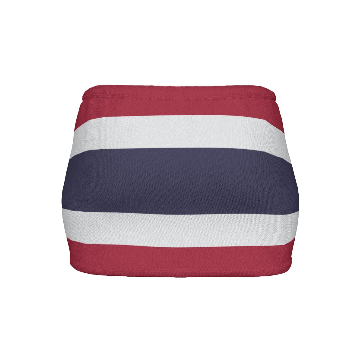 Thailand Flag Inspired Women’s Slinky Micro Mini Skirt
