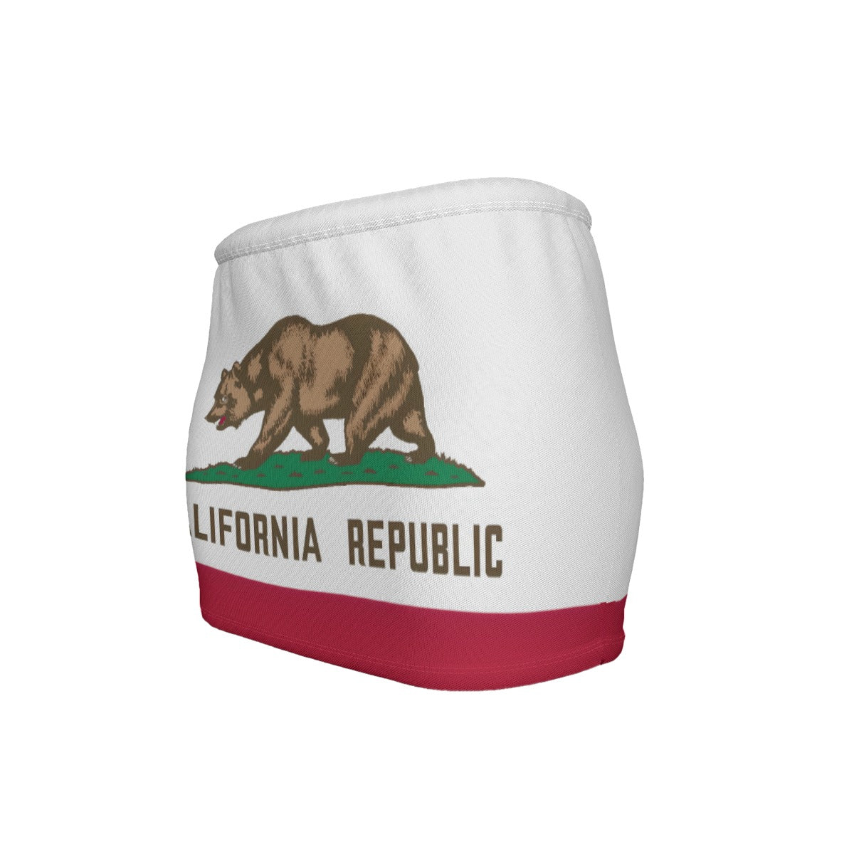 California Flag Inspired Women’s Slinky Micro Mini Skirt