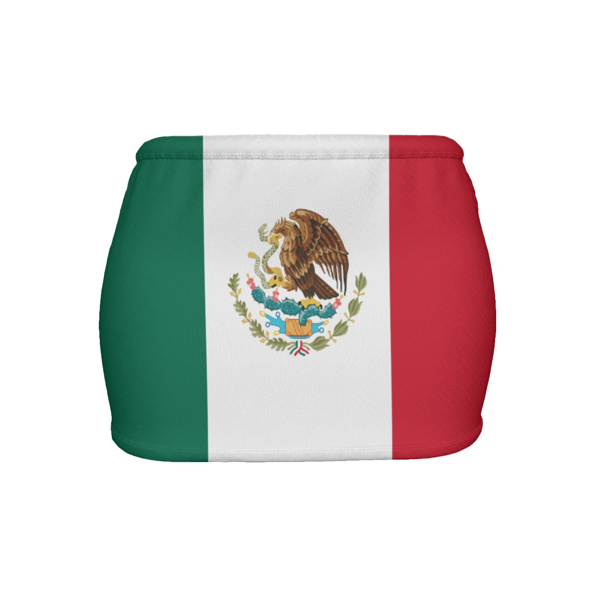 Mexico Flag Inspired Women’s Slinky Micro Mini Skirt