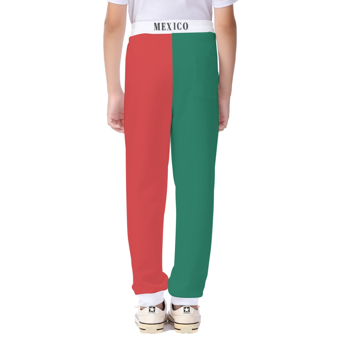 Mexico Flag Inspired Unisex Kids' Casual Pants