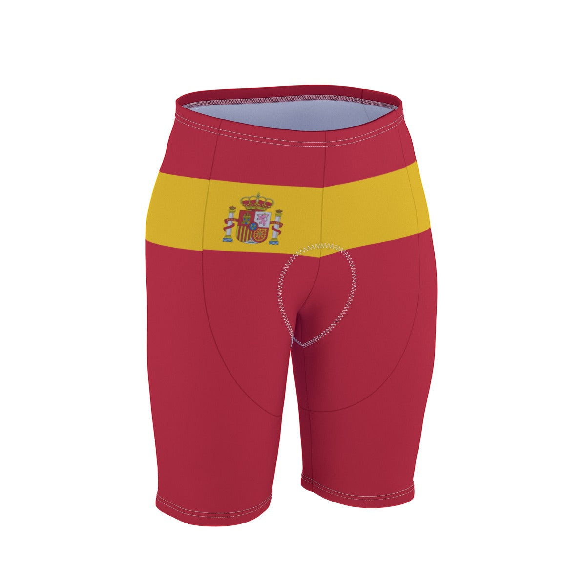 Spain Flag Inspired Men’s Cycling Shorts