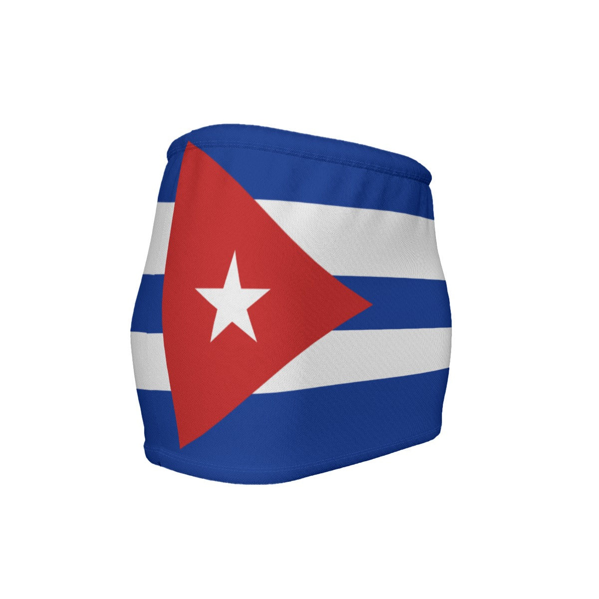 Cuba Flag Inspired Women’s Slinky Micro Mini Skirt