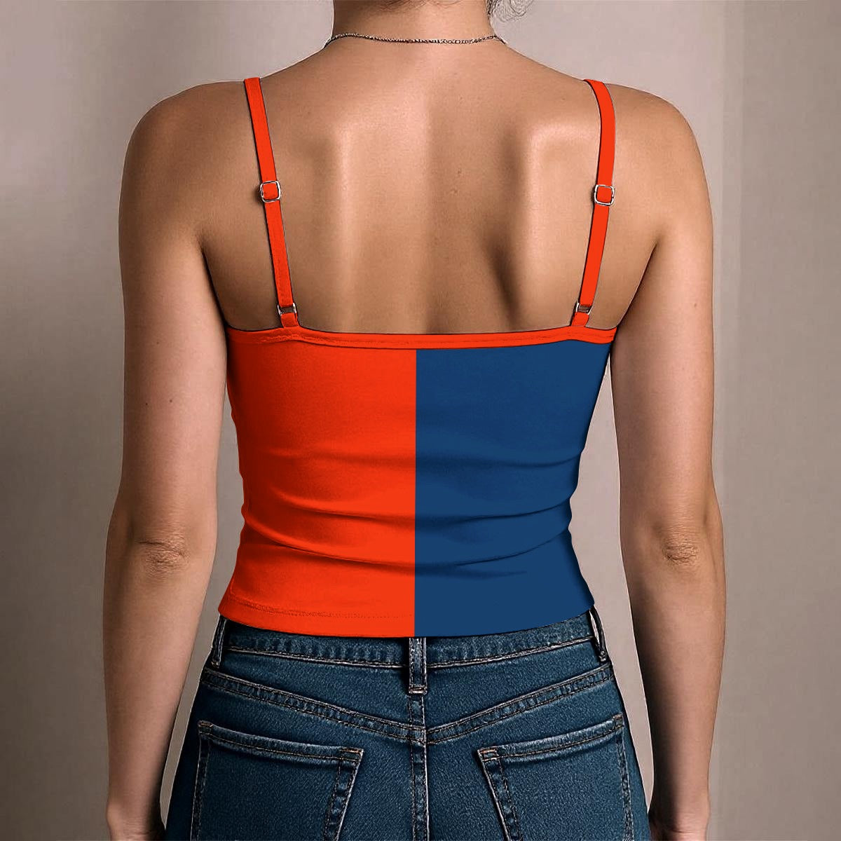 Tennessee Flag Inspired Women's Spaghetti Strap Tank Top