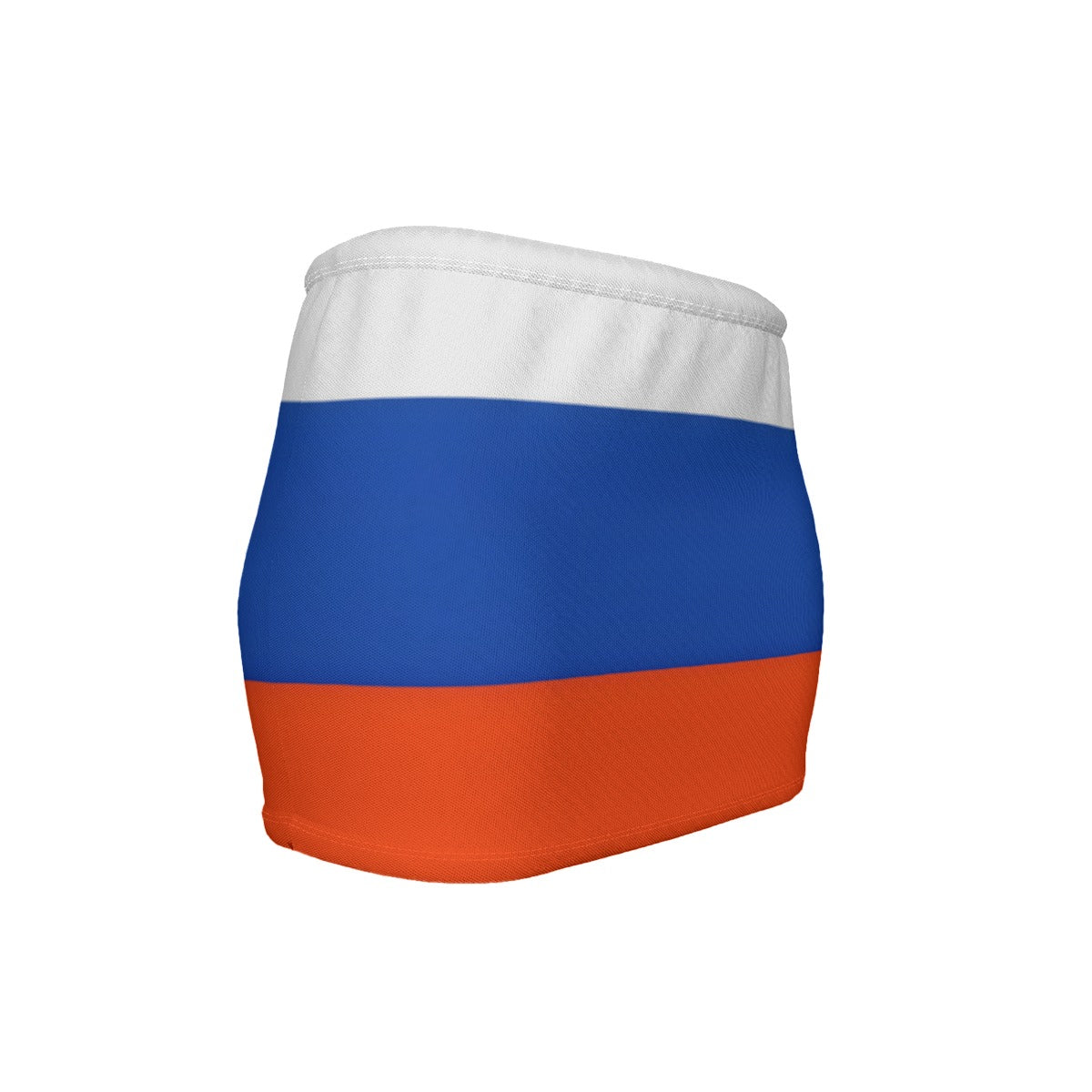 Russia Flag Inspired Women’s Slinky Micro Mini Skirt