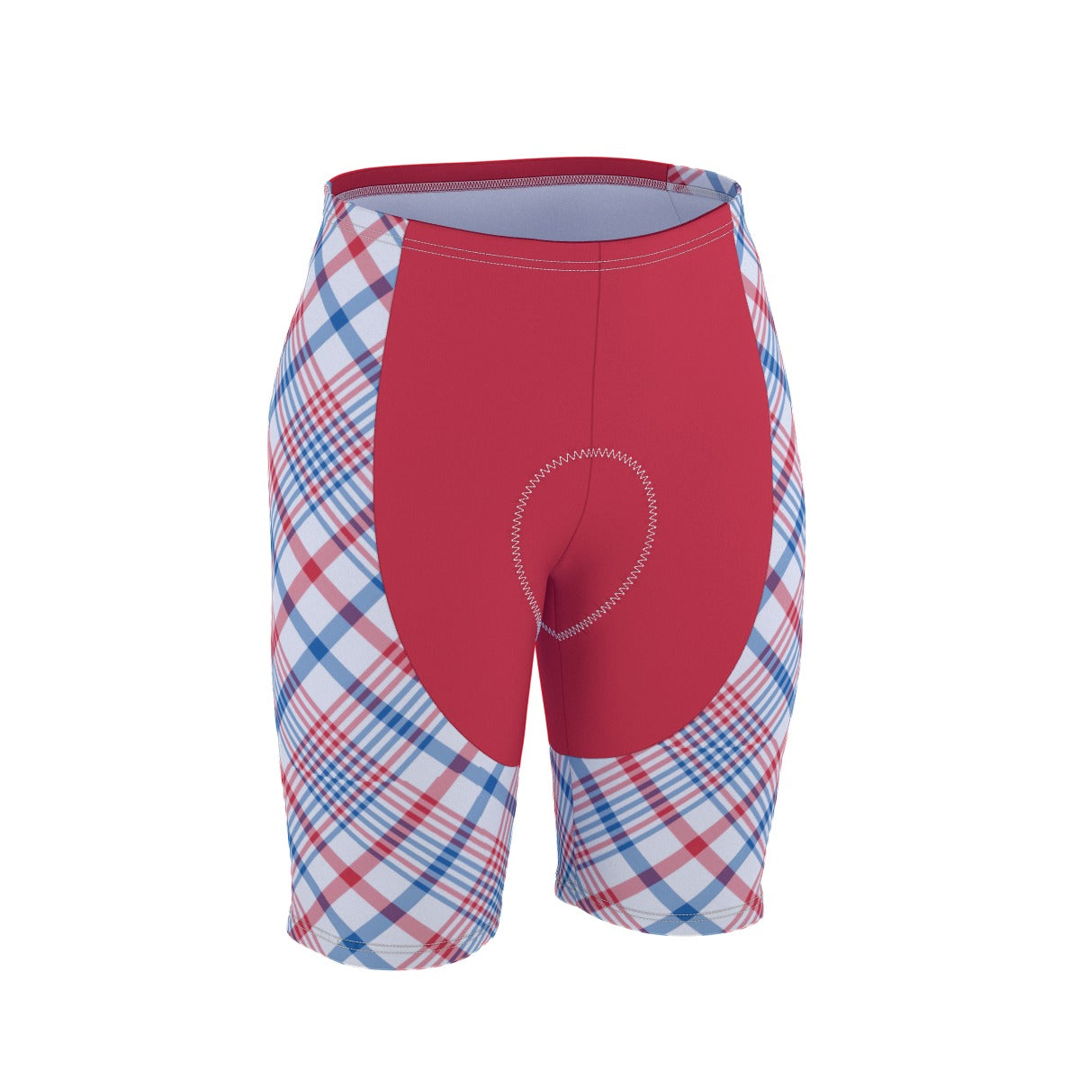 USA/American Flag Inspired Plaid Pattern Men’s Cycling Shorts