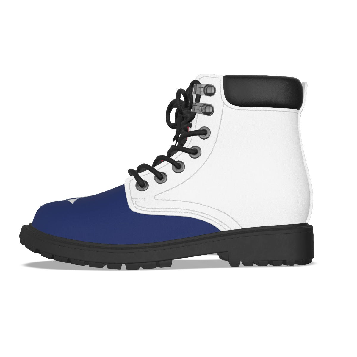 Texas Flag Inspired Men’s Padded-Collar Lace-Up Utility Boots