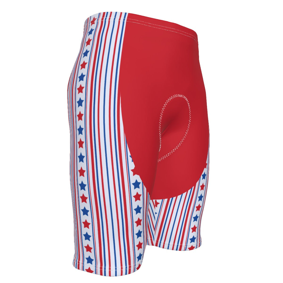 USA/American Flag Inspired Stars and Stripes Pattern Men’s Cycling Shorts