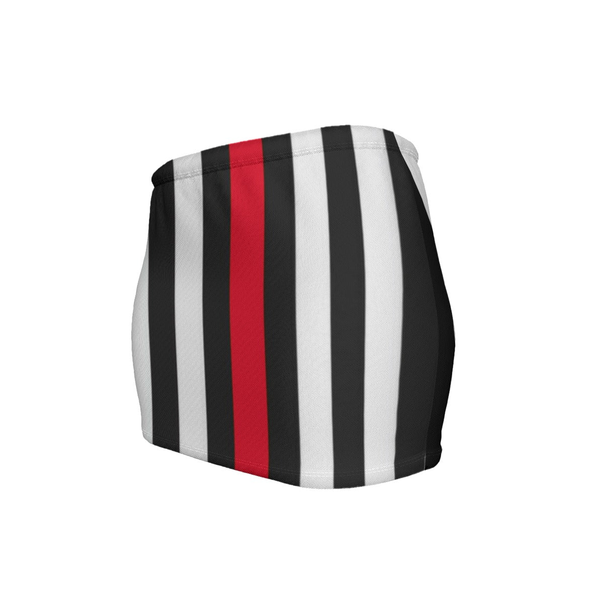 Thin Red Line Flag Inspired Women’s Slinky Micro Mini Skirt
