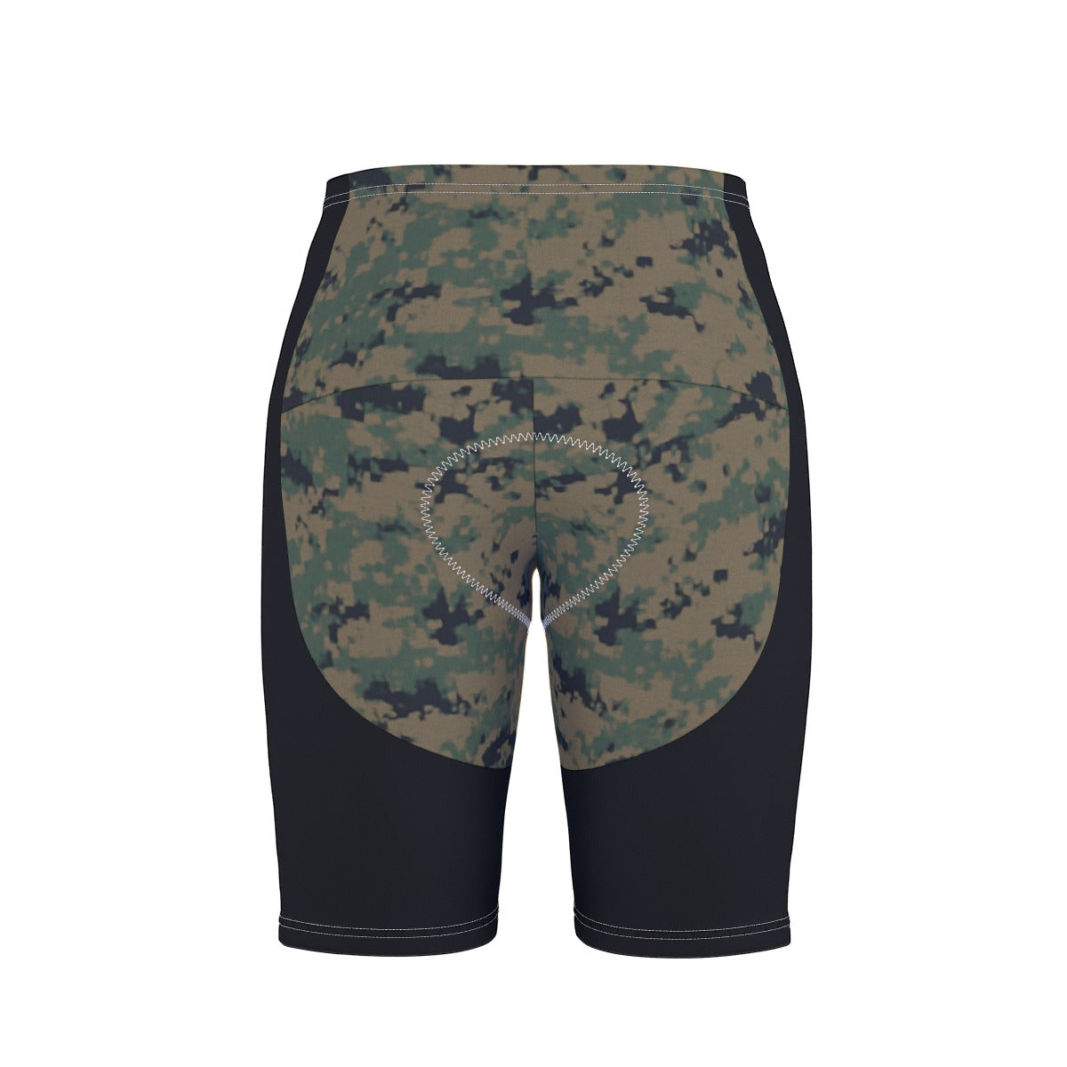 Thin Green Line Flag Inspired Eagle on Digital Camo Men’s Cycling Shorts